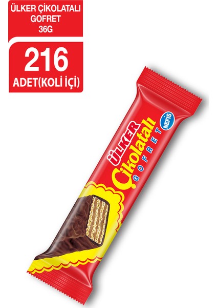 Çikolatalı Gofret 39 gr x 216'lı