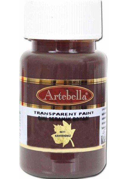 861150 Transparan Çini Seramik Boyası 50 cc Kahverengi