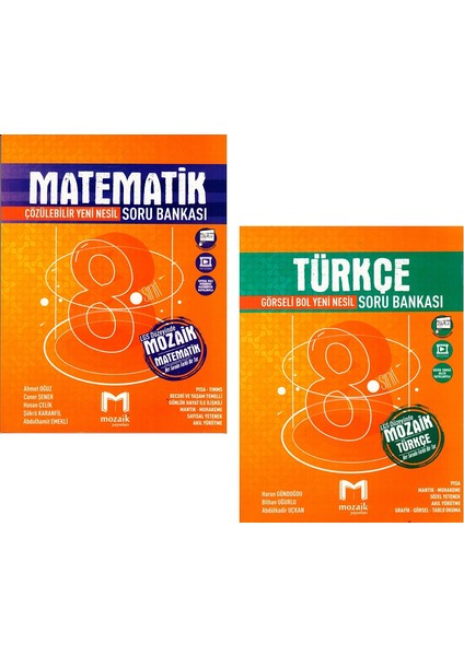 8. Sınıf Matematik + Türkçe Soru Bankası Seti Yeni 2020
