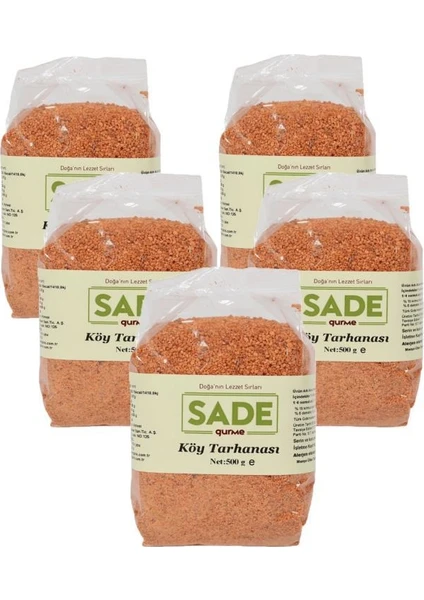 Sade Organik Köy Tarhanası 5X500 gr