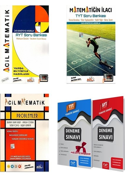 AYT Matematik Soru Bankası+TYT Matematiğin İlacı +Problemler