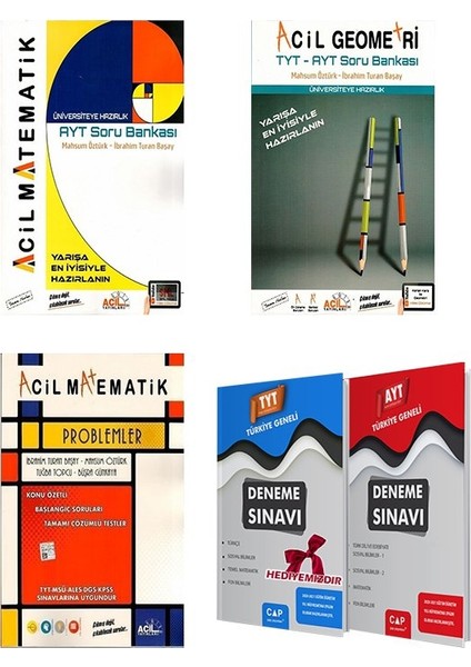 AYT Matematik + TYT AYT Geometri Soru Bankası + Problemler