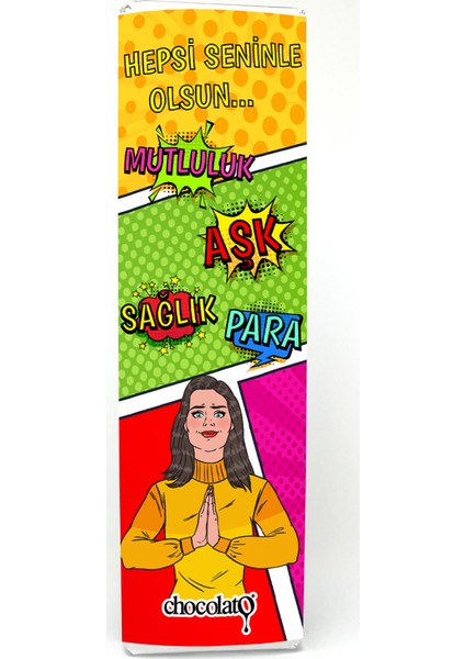 Hepsi Seninle Olsun 300 gr Bitter Tablet Çikolata