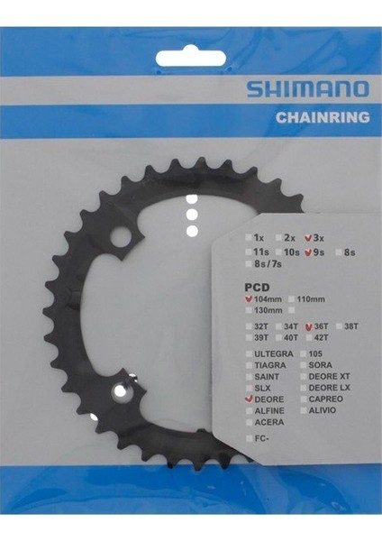 Deore FC-M590 / FC-M591 104MM Bcd 32T Orta Yaprak Dişlisi