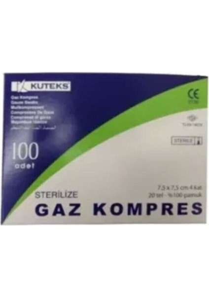 Gaz Kompres 7,5 x 7,5 cm 100 Adet