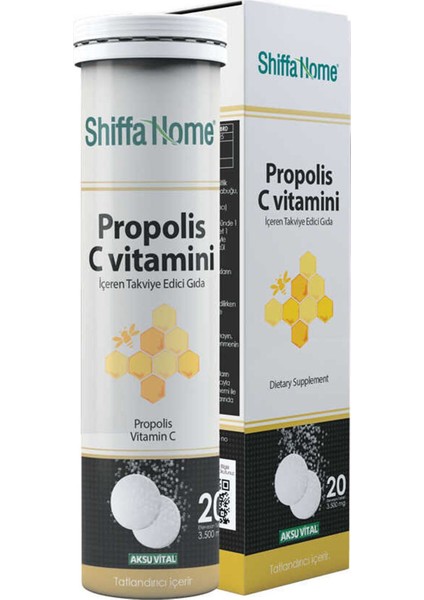 Shiffa Home Propolis - C Vitamini 20 Tablet x 2