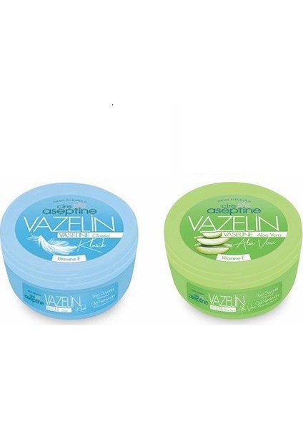 Vazelin 150 ml Klasik + Vazelin 150 ml Aloe Vera