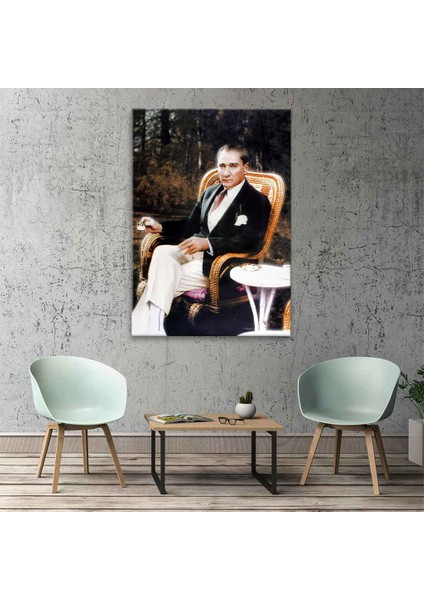 Atatürk Kahve Içerken Tablo