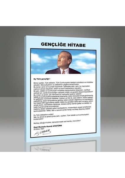 Gençliğe Hitabe Tablo modelleri