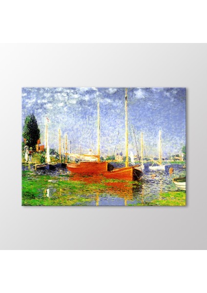 Argenteuil' De Kayıklar Tablo