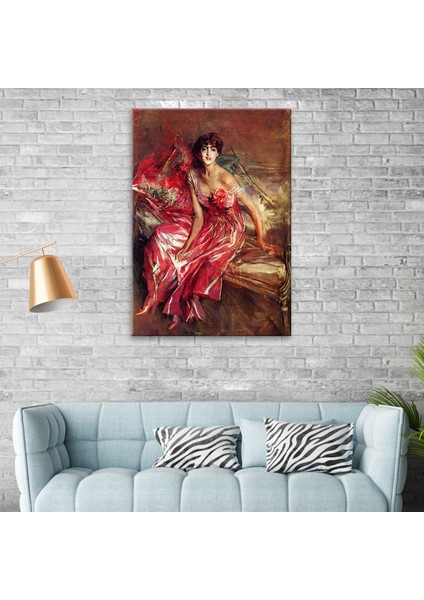 Die Dame In Rot Tablo