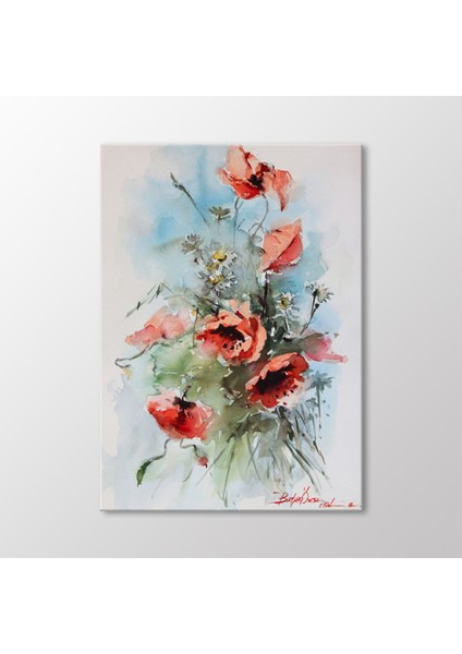 Suluboya Gelincikler Tablo