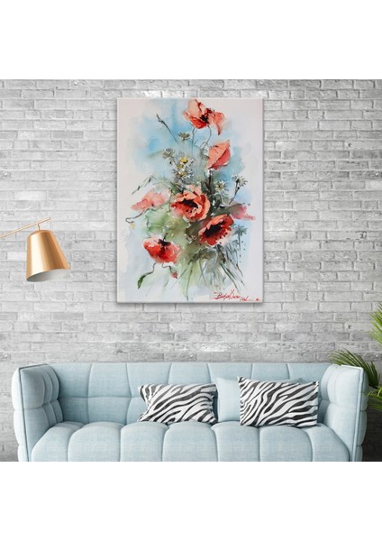 Suluboya Gelincikler Tablo fiyatları