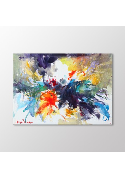 Suluboya Soyut Kompozisyon Tablo