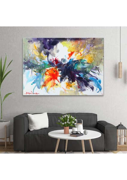 Suluboya Soyut Kompozisyon Tablo fiyatları