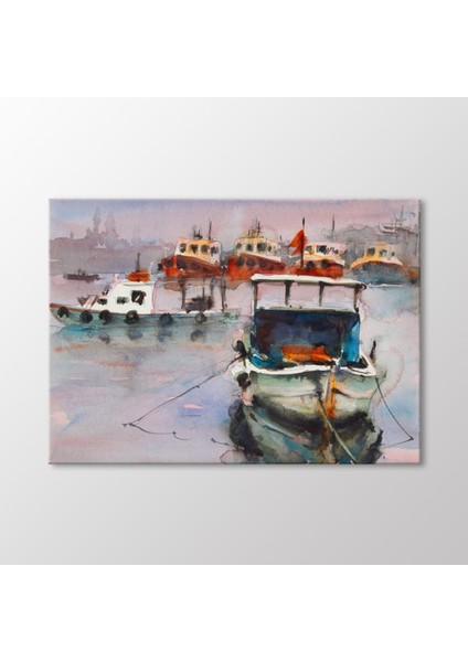 Suluboya Tekneler Tablo