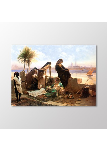 Nil Kenarında Bir Teras 1878 Tablo