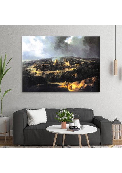 Jehoshaphat Vadisinin Yanından Kudüs'ün Görünüşü 1825 Tablo fiyatları