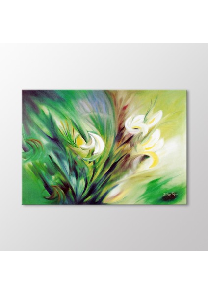 Soyut Çiçekler Tablo