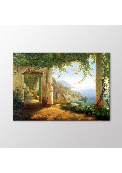 Amalfi Sahilinde Manzara Tablo