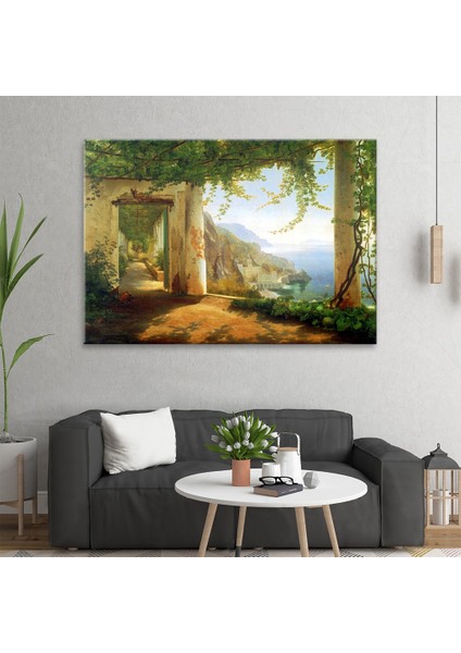Amalfi Sahilinde Manzara Tablo fiyatları