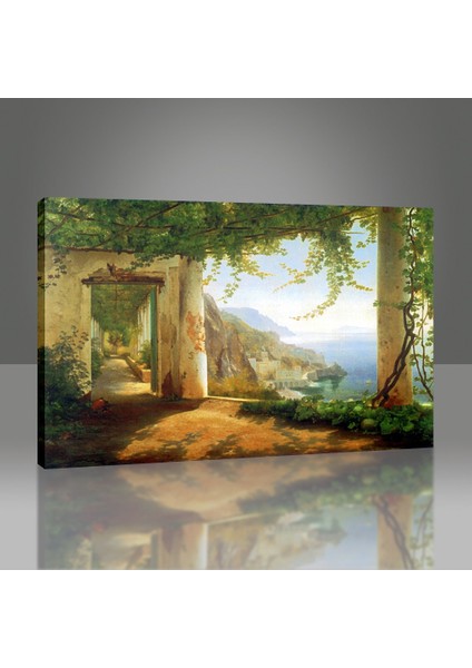Amalfi Sahilinde Manzara Tablo modelleri