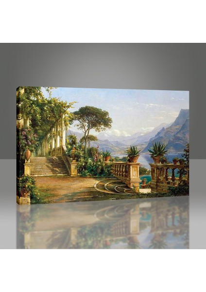 Como Gölünde Bir Teras Tablo modelleri