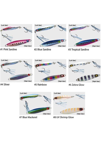 EX976 Jack Eye Shot Slow Slim Jig Yemi 15GR