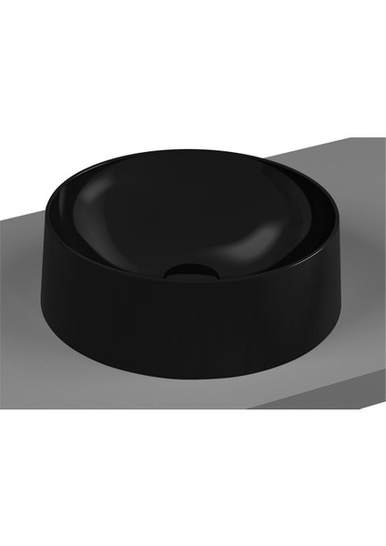 Frame 5650B483-0016 Yuvarlak Çanak Lavabo Vitra Clean 40 cm Mat Siyah
