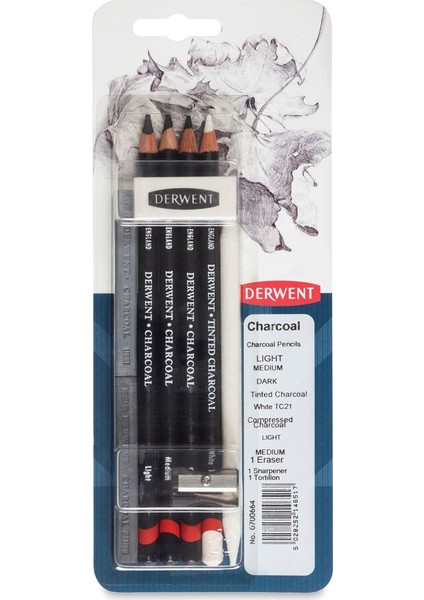 : Charcoal Pencil : Füzen Kalem Seti : Mix Media Blister