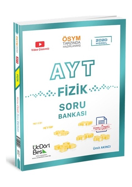 AYT Soru Bankası Seti Fizik - Kimya - Biyoloji