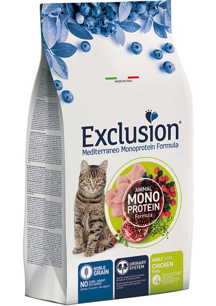 Düşük Tahıllı Monoprotein Tavuklu Yetişkin Kedi Maması 1,5 kg