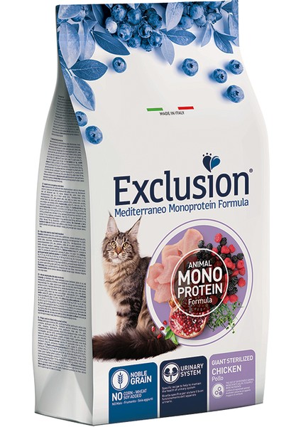 Düşük Tahıllı Monoprotein Iri Irk Için Tavuklu Kısırlaştırılmış Kedi Maması 1,5 kg