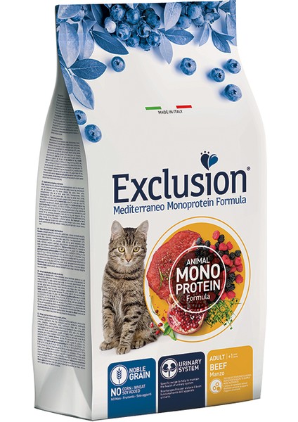 Düşük Tahıllı Monoprotein Sığır Etli Yetişkin Kedi Maması 1.5 kg