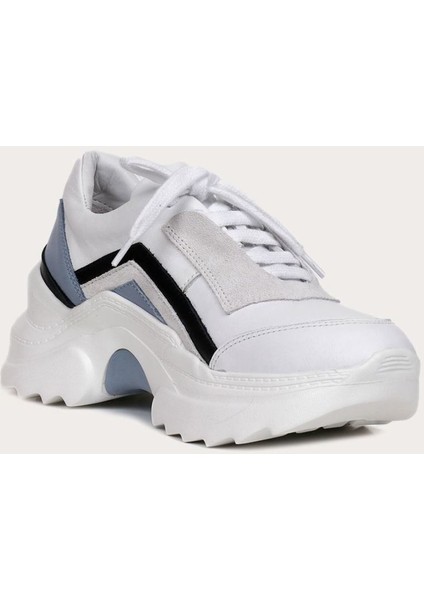 Deri Mavi Kadın Spor Ayakkabı fiyatları