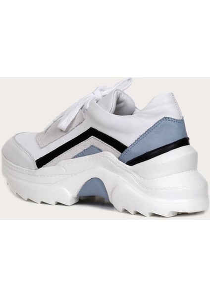 Deri Mavi Kadın Spor Ayakkabı fırsatları