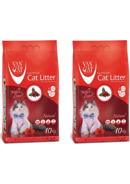 Van Cat Vancat Naturel Ince Kedi Kumu 10KG X2