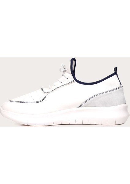 Deri Lacivert Erkek Spor Ayakkabı modelleri