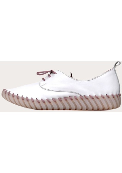 Deri Pembe Kadın Spor Ayakkabı modelleri