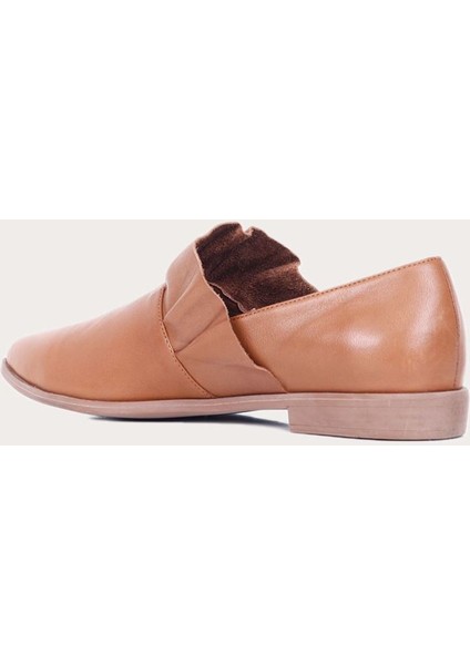 Deri Kahverengi Kadın Düz Babet fırsatları