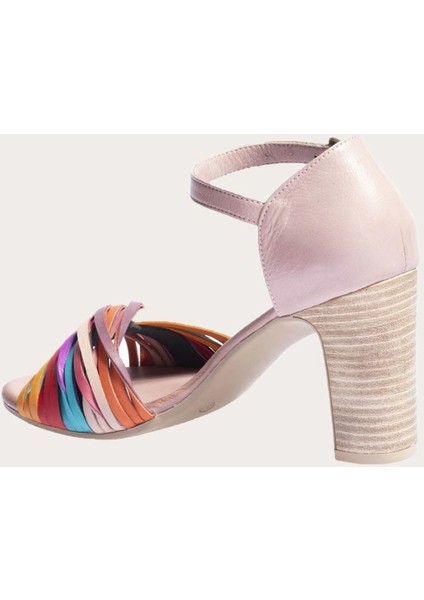 Deri Multi Kadın Topuklu Sandalet fırsatları