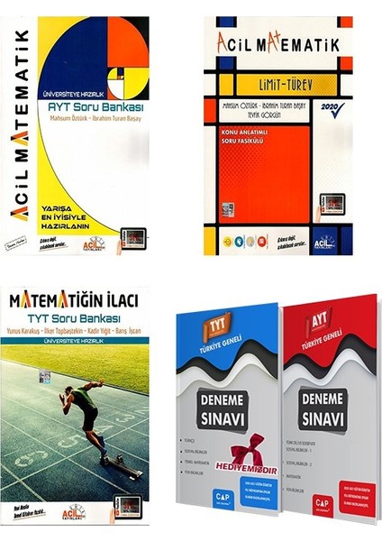 AYT Matematik + Limit Türev + Matematiğin İlacı Soru Bankası