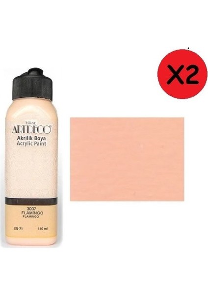Akrilik Boya 140 ml Flamingo 2 Adet
