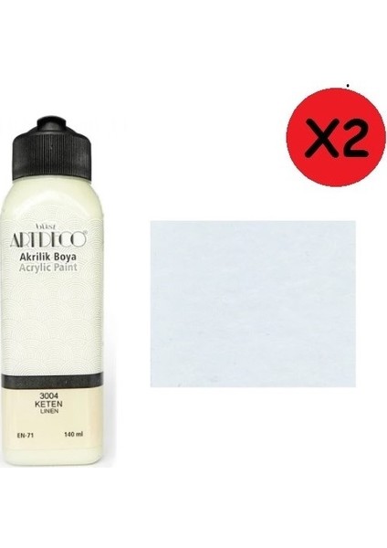 Akrilik Boya 140 ml Keten 2 Adet