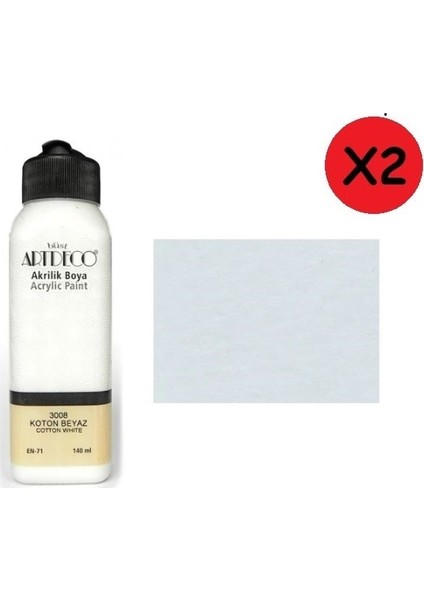 Akrilik Boya 140 ml Koton 2 Adet