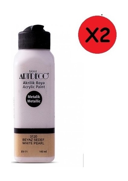 Akrilik Boya 140 ml Metalik 071R-3720 2 Adet
