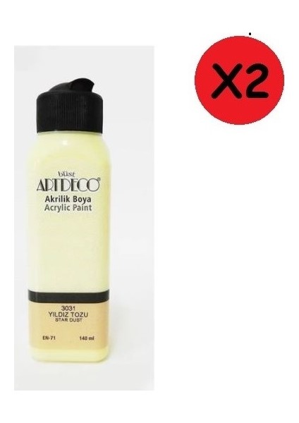 Akrilik Boya 140 ml Yıldız Y-070R-3031 2 Adet