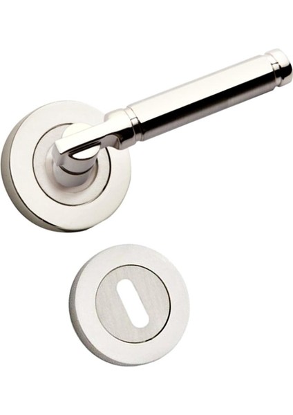 Verda Nikel Inox Rozetli Kapı Kolu Oda