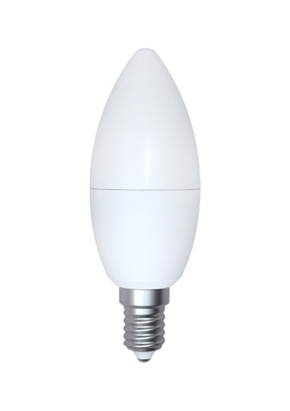 10'lu 8 W CT-4083 LED Ampul-İnce E14 Duy-Avize Ampülü-Beyaz Işık 6400K