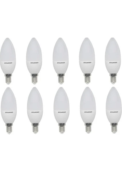 E14 LED Mum Lamba 5 W Beyaz Işık 10'lu